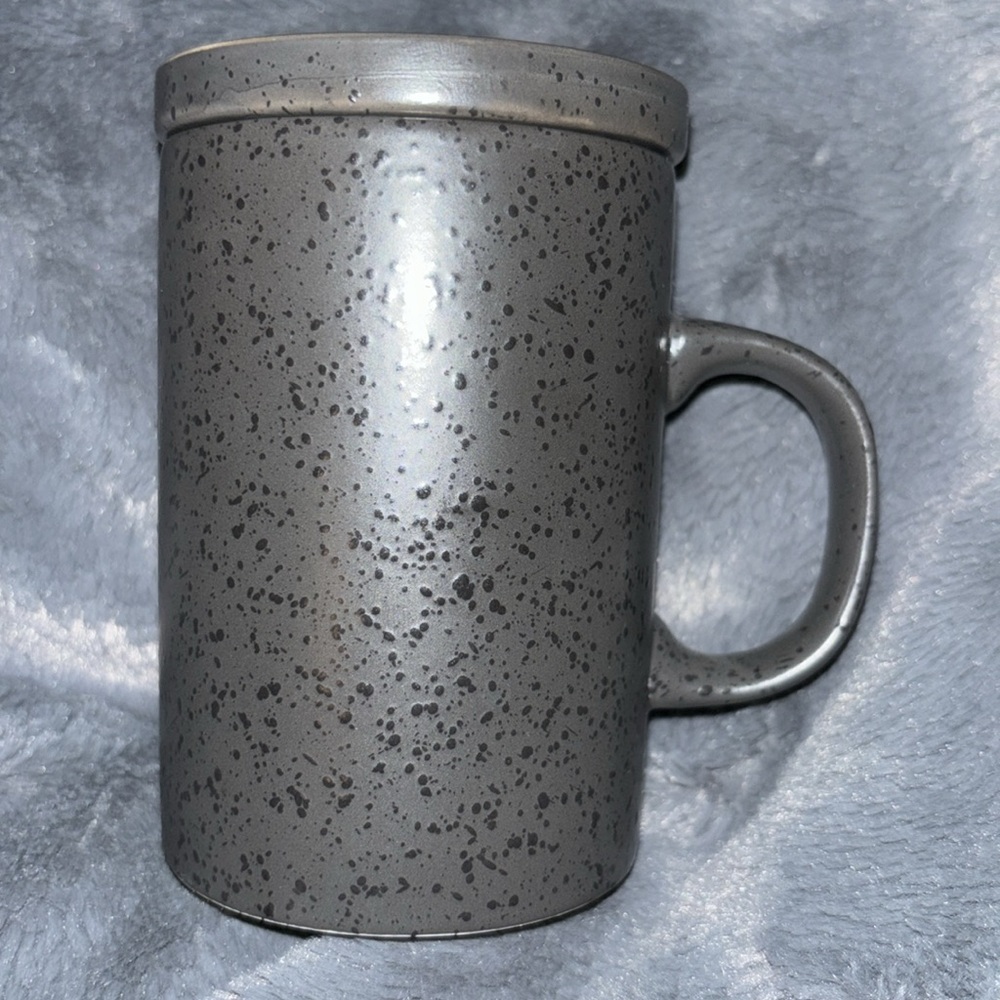 Ceramic Tea Mug Tea Cup black pebble color Like New/ Never Used